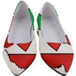 Heart Flag Map of Iran  Women s Block Heels 