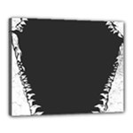Shark Jaws Canvas 20  x 16  (Stretched)