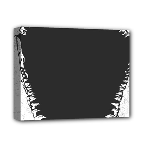 Shark Jaws Deluxe Canvas 14  x 11  (Stretched) from ArtsNow.com