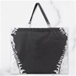 Shark Jaws Zipper Large Tote Bag