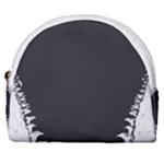 Shark Jaws Horseshoe Style Canvas Pouch