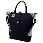 Shark Jaws Buckle Top Tote Bag