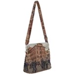 Piazza Di Spagna, Rome Italy Zipper Messenger Bag