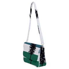 Shoulder Bag with Back Zipper 