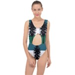 Flag of Cascadia  Center Cut Out Swimsuit