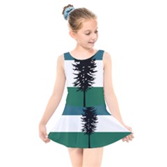 Kids  Skater Dress Swimsuit 