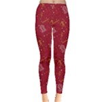 African Folk Tribal Art Leggings 