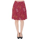 African Folk Tribal Art Velvet High Waist Skirt