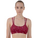 African Folk Tribal Art Line Them Up Sports Bra