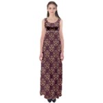 Golden Pentagram Empire Waist Maxi Dress