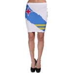 Flag Map of Aruba Bodycon Skirt