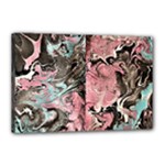 Marbling Collage Canvas 18  x 12  (Stretched)
