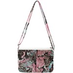 Marbling Collage Double Gusset Crossbody Bag