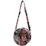 Marbling Collage Crossbody Circle Bag