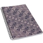 Violet Textured Mosaic Ornate Print 5.5  x 8.5  Notebook