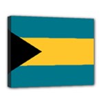 Flag of the Bahamas Canvas 14  x 11  (Stretched)