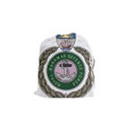 Emblem of Bahamas Defence Force  Drawstring Pouch (Small)