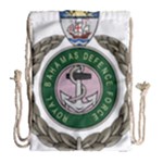 Emblem of Bahamas Defence Force  Drawstring Bag (Large)