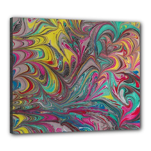 Abstract marbling swirls Canvas 24  x 20  (Stretched) from ArtsNow.com