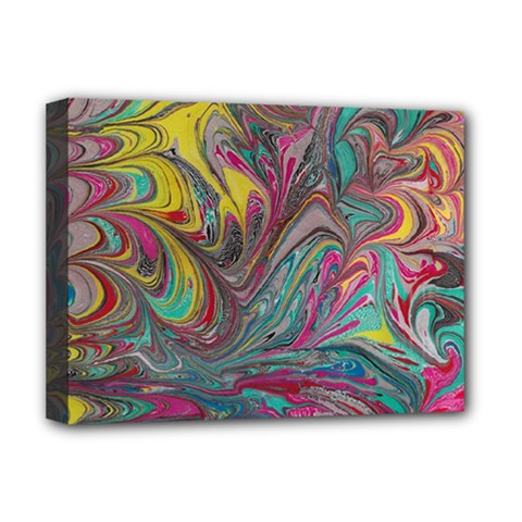 Abstract marbling swirls Deluxe Canvas 16  x 12  (Stretched)  from ArtsNow.com