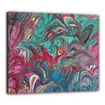 Psychedelic marbling patterns IV Canvas 24  x 20  (Stretched)