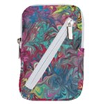 Psychedelic marbling patterns IV Belt Pouch Bag (Large)