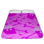 Cupycakespink Fitted Sheet (Queen Size)