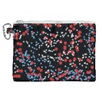 Multicolored Bubbles Motif Abstract Pattern Canvas Cosmetic Bag (XL)