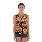 Copper Floral Sport Tank Top 