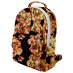 Copper Floral Flap Pocket Backpack (Small)