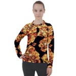 Copper Floral Women s Pique Long Sleeve Tee