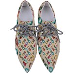 Ethnic Tribal Masks Pointed Oxford Shoes