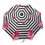 Black And White Stripes Folding Umbrellas