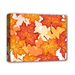 Autumn Leaves Pattern Deluxe Canvas 14  x 11  (Stretched)