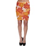 Autumn Leaves Pattern Bodycon Skirt