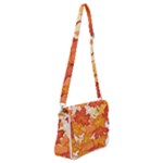 Autumn Leaves Pattern Shoulder Bag with Back Zipper