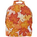 Autumn Leaves Pattern Mini Full Print Backpack