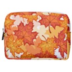 Autumn Leaves Pattern Make Up Pouch (Medium)
