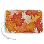 Autumn Leaves Pattern Pen Storage Case (S)