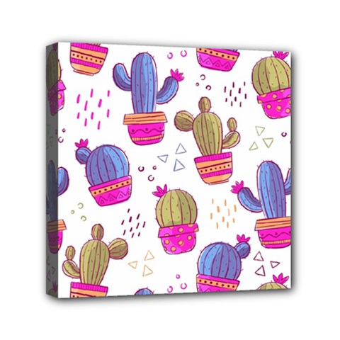 Cactus Love 4 Mini Canvas 6  x 6  (Stretched) from ArtsNow.com