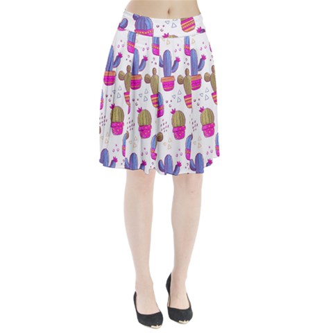 Cactus Love 4 Pleated Skirt from ArtsNow.com