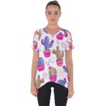 Cactus Love 4 Cut Out Side Drop Tee
