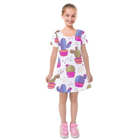 Cactus Love 4 Kids  Short Sleeve Velvet Dress from ArtsNow.com