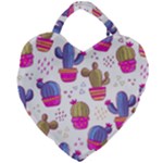 Cactus Love 4 Giant Heart Shaped Tote