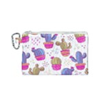 Cactus Love 4 Canvas Cosmetic Bag (Small)