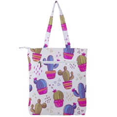 Double Zip Up Tote Bag 