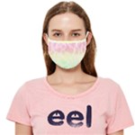 Tie Dye Pastel Rainbow Gradient Ombre Cloth Face Mask (Adult)