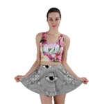 Eye Pattern Mini Skirt