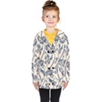 Baatik Print 5 Kids  Double Breasted Button Coat