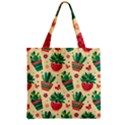 Zipper Grocery Tote Bag 